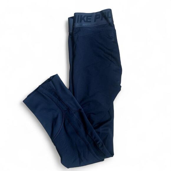 Nike pro black and grey compression Leggings Mens Small EUC Workout Sporty - Picture 4 of 4